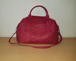 Original Longchamp Leder Handtasche