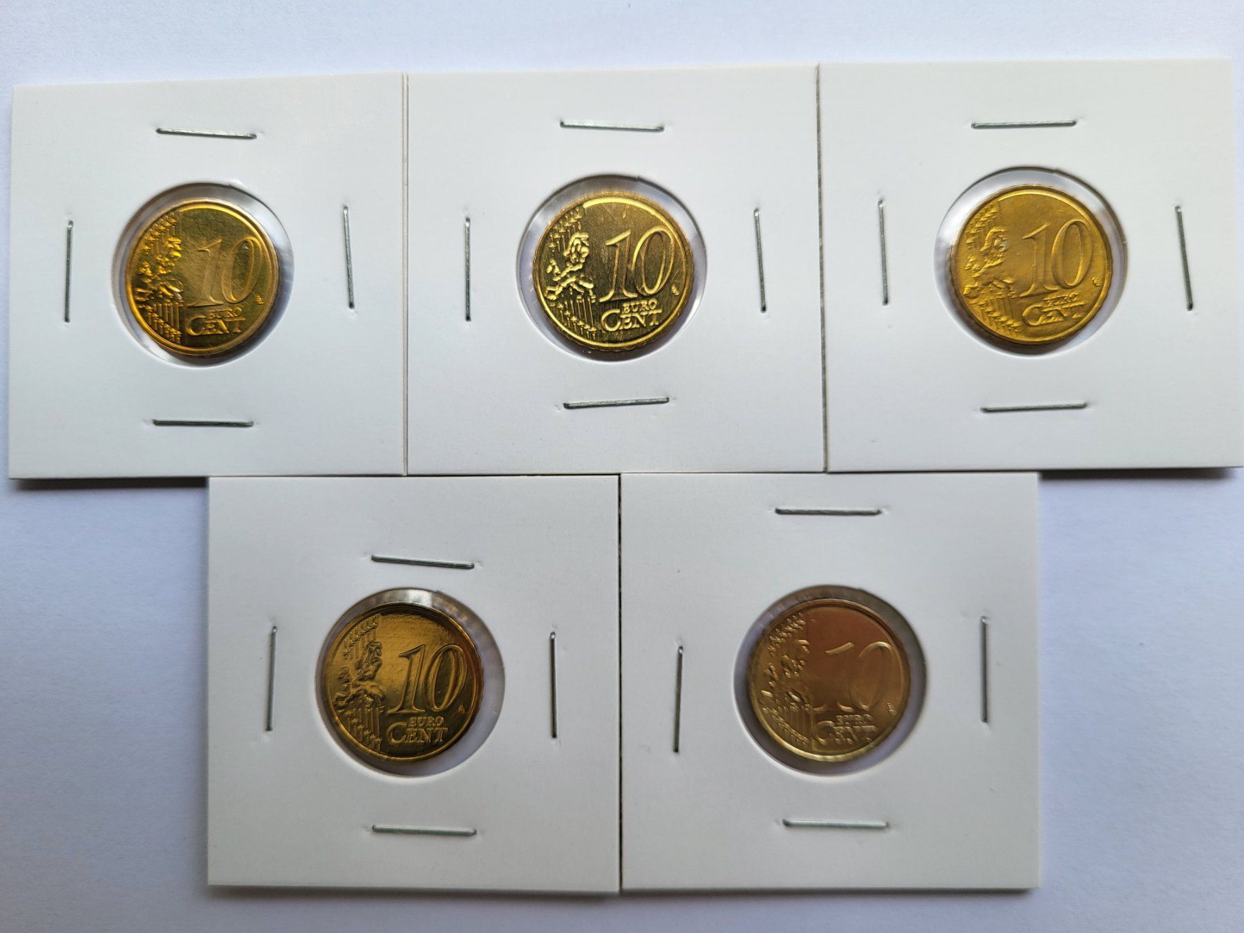 Tutti le monete: 10 Cent 2010 Stgl A-D-F-G-J – Nuovo (secondo la descrizione) da Pravidondaz venduto da LVtik 1