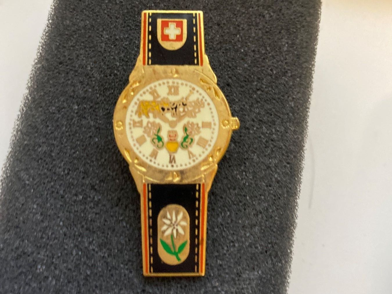 Placchette & Badge: PINS - MONTRE - SUISSE - VACHE – Usato da Le Brassus venduto da cinema13