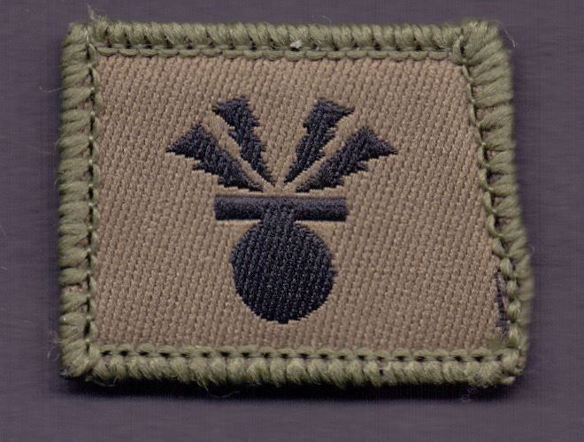 Schweizer Armee Placchette & Badge: Kanonier (Flab) – Nuovo e nell'imballaggio originale da Koblenz venduto da Himmelsreiter