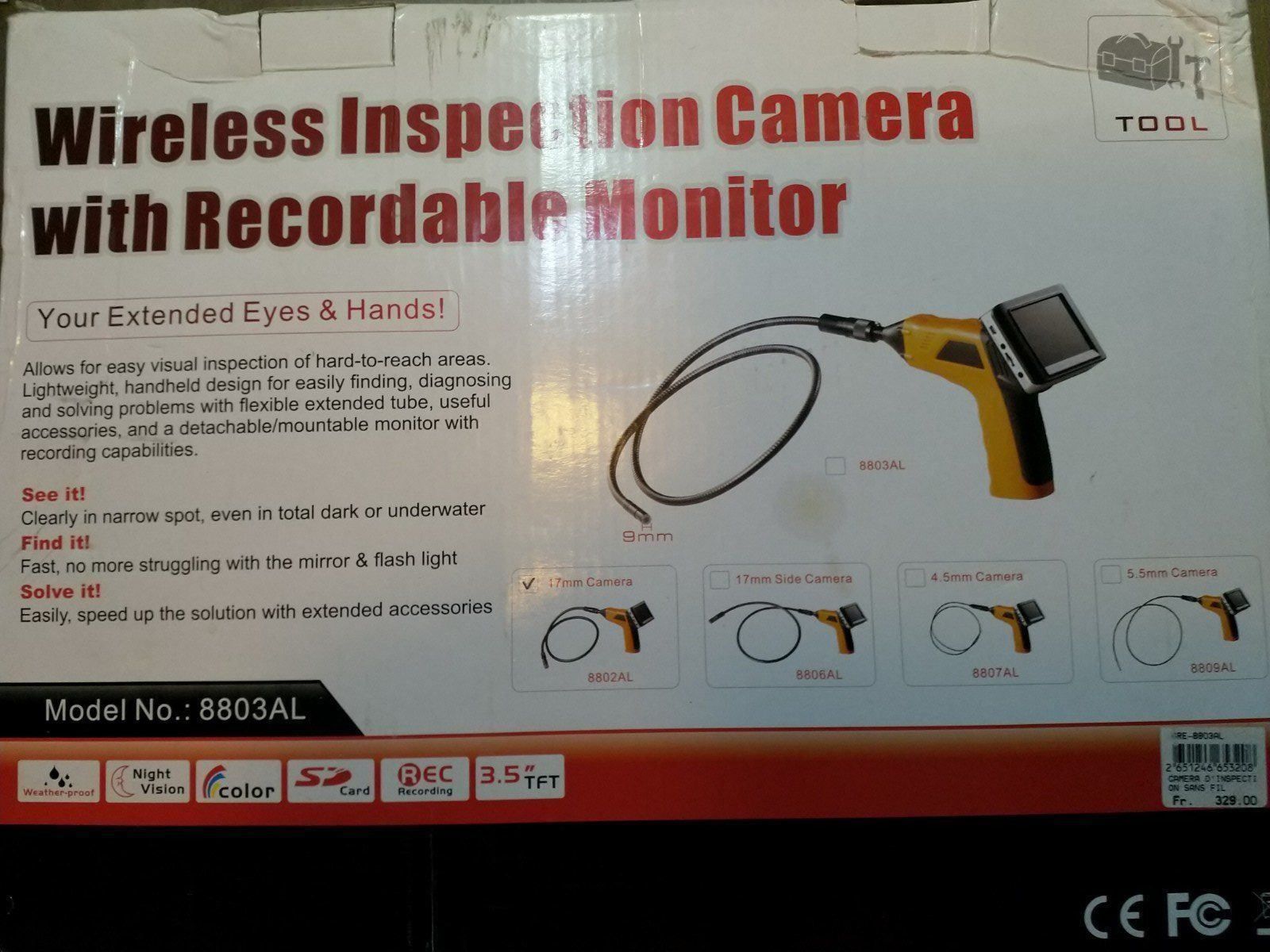 Mesurer: camera souple écran LCD enregistrement – D'occasion à Grand Lancy par ampoule 2