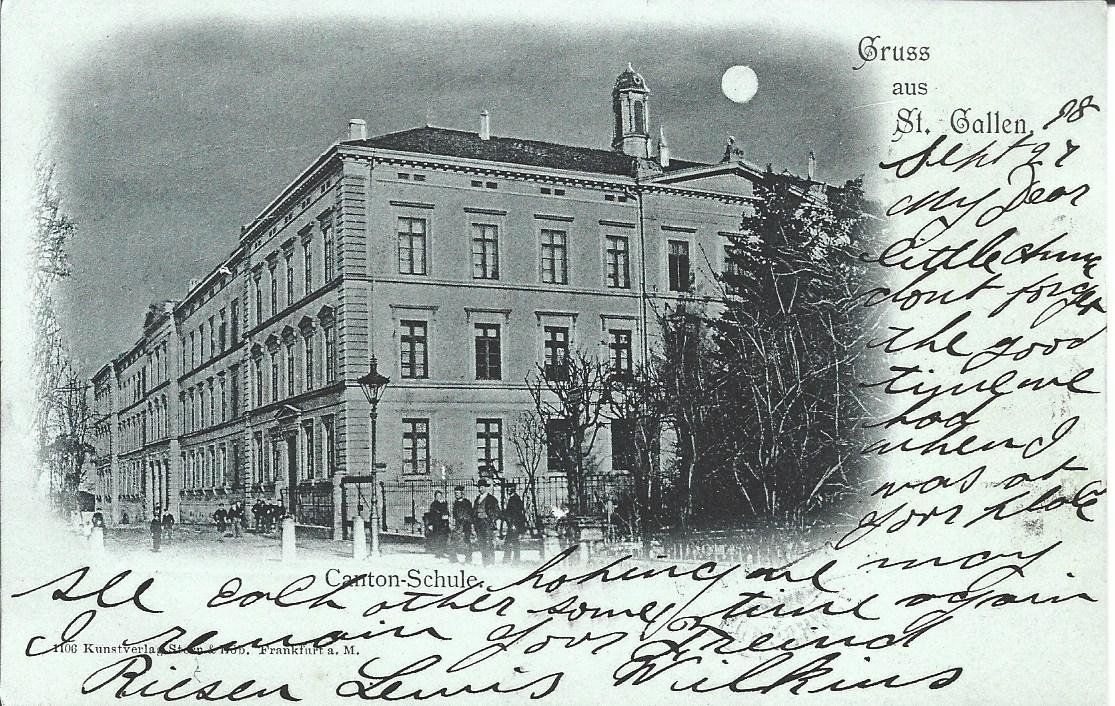 Cartoline postali: AK  St.Gallen  Mondschein. – Usato da Appenzell venduto da mai25