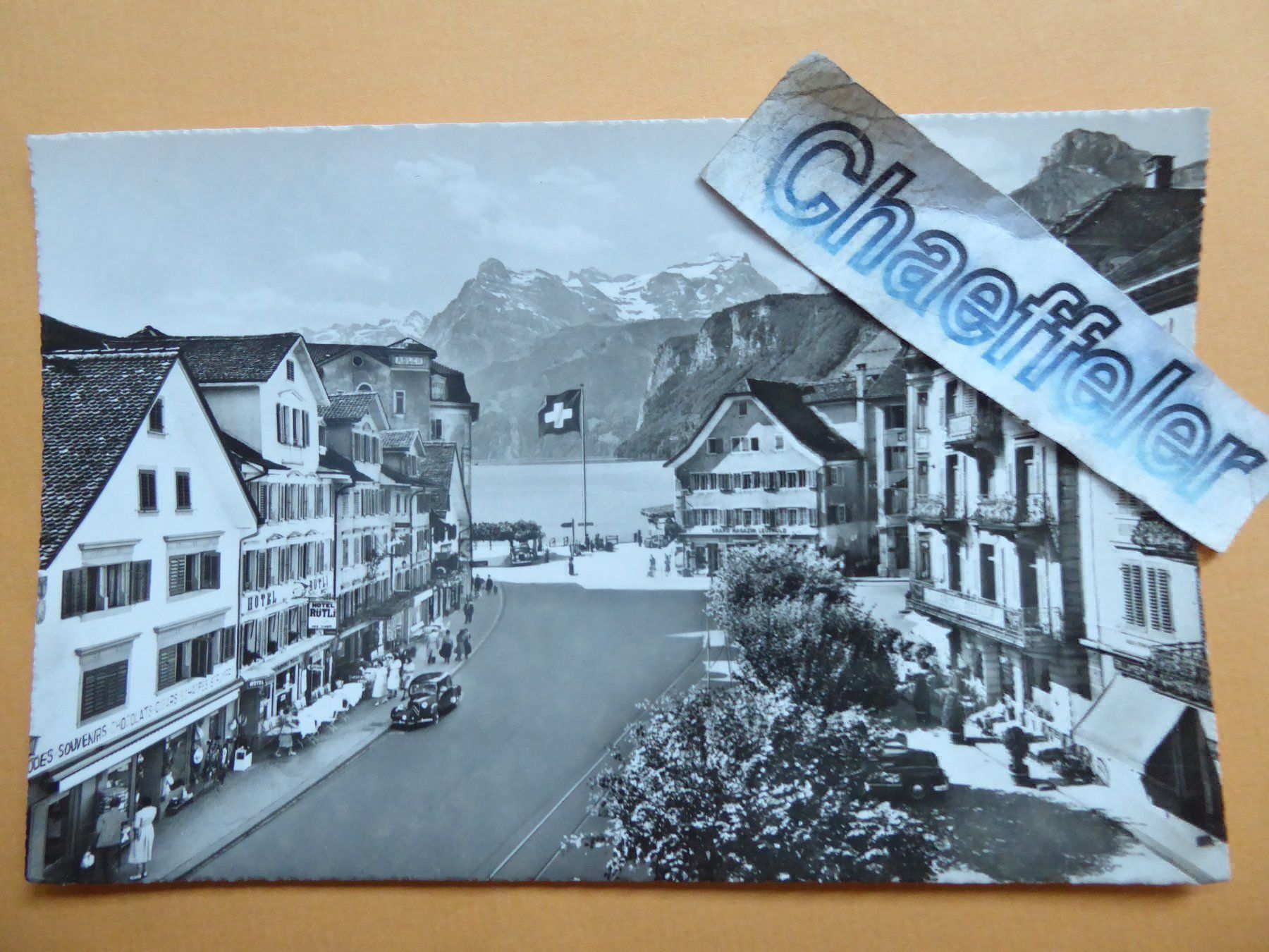 Cartoline postali: Brunnen mit Gitschen und Uristock – Usato da Zürich venduto da Chaeffeler