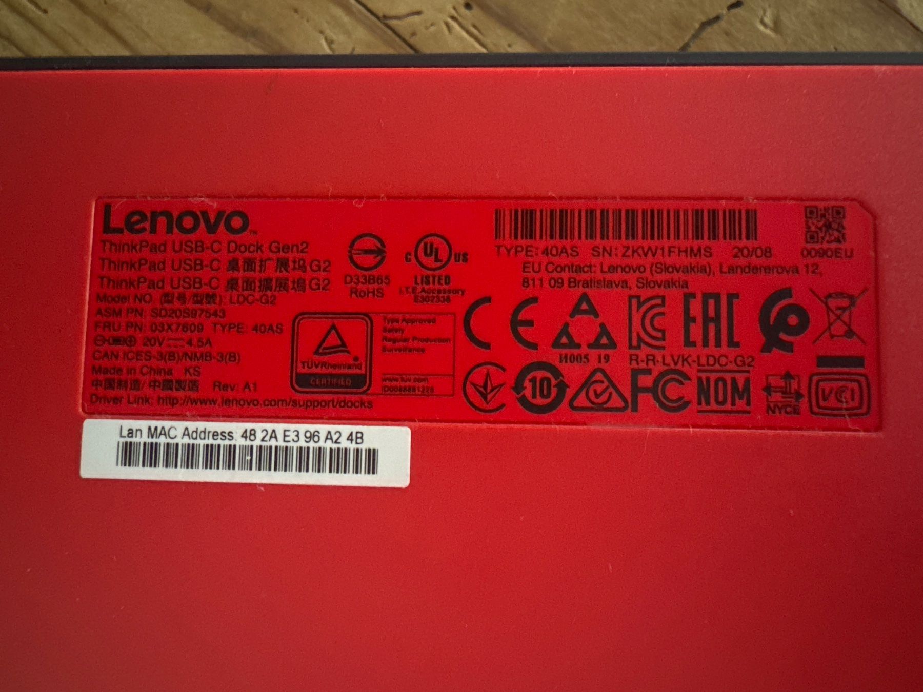 Lenovo Docking station: Lenovo ThinkPad USB-C Dock Gen 2 – Usato da Jona venduto da jemuca 1