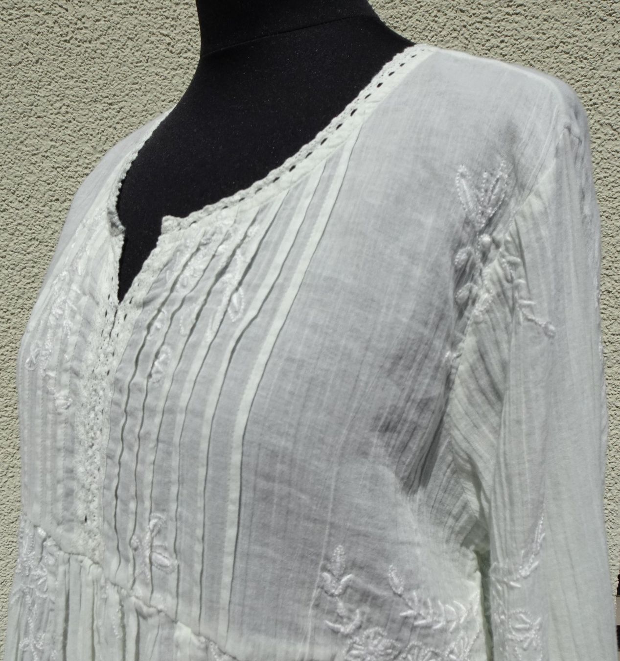 Repeat Camicette: Dtlm Repeat Tunika Bluse hellgrün grün Gr 40 – Usato da Winterthur venduto da blumeblau77 4