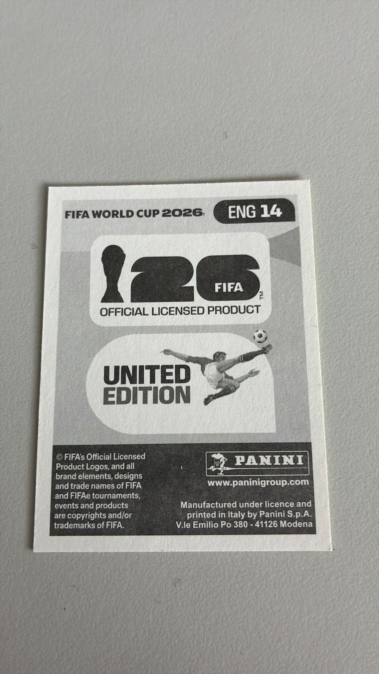 Panini Sammelbilder & Trading cards: Carte panini 2026 - ENG 14 – Neu (gemäss Beschreibung) aus La Neuveville von Ibo2300 1