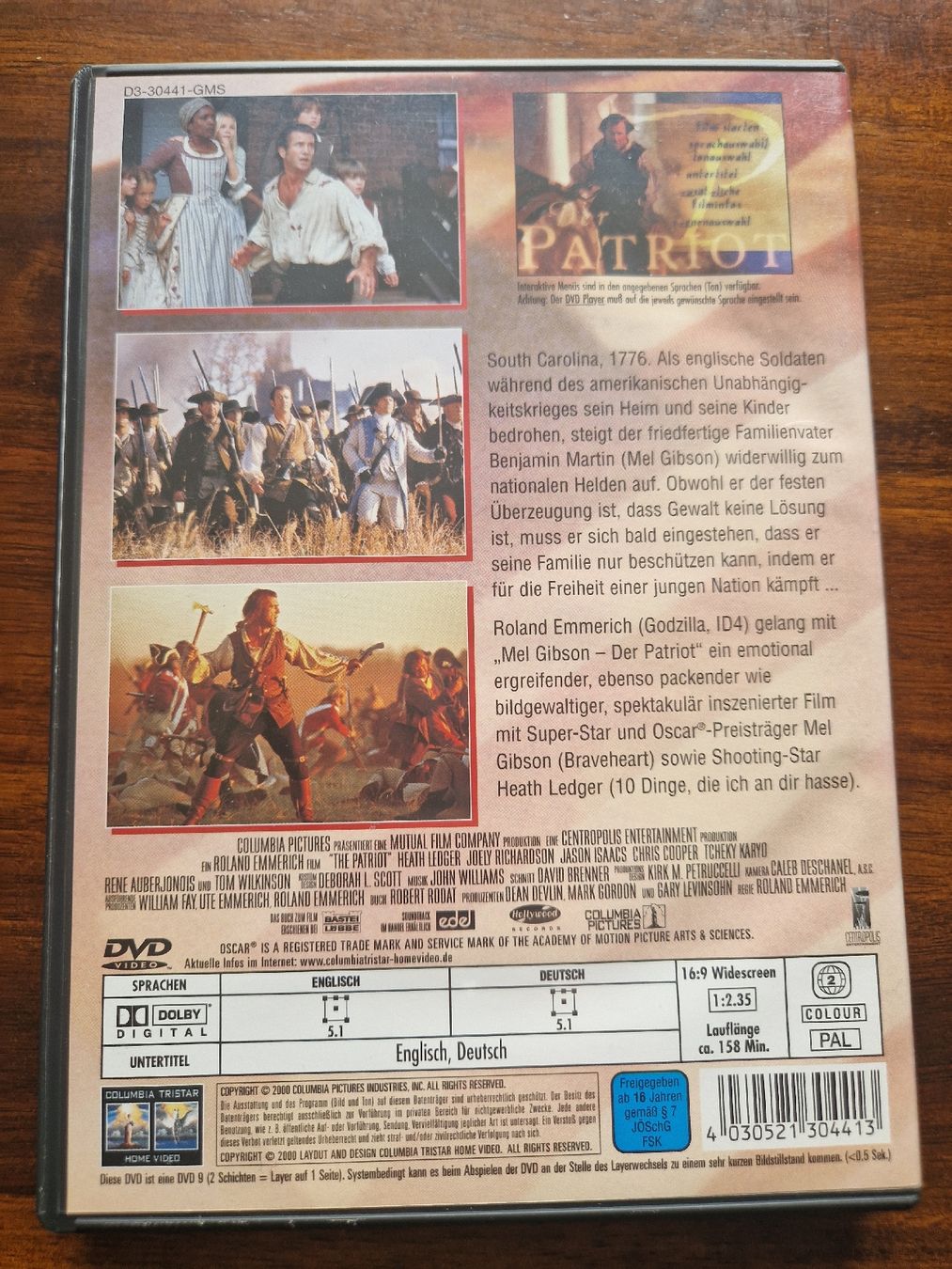 Tutti i DVDs: DVD Der Patriot – Usato da Emmenbrücke venduto da alexa1983 1