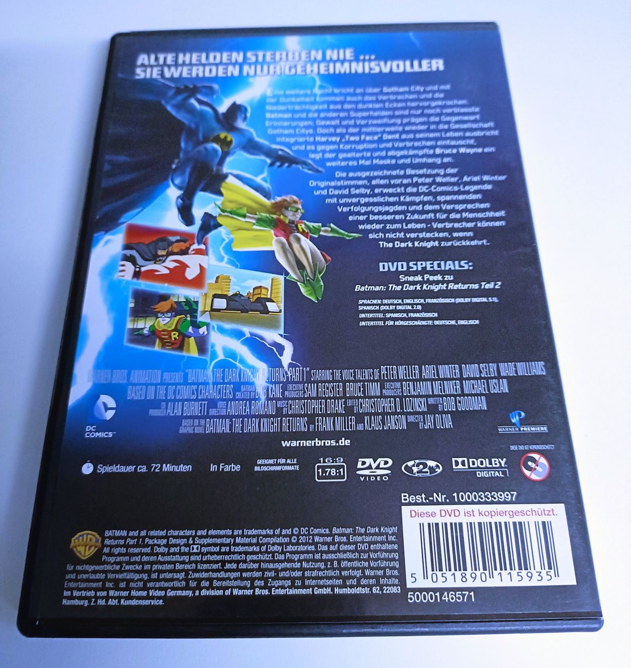 Tutti i DVDs: Batman: The Dark Knight Returns Teil 1 – Usato da Köniz venduto da Movieportal007 1