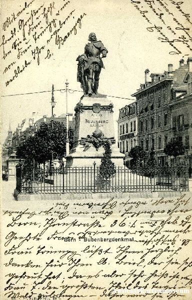 Cartes postales: Bern - Bubenbergdenkmal + 1906 – D'occasion à Emmenbrücke par teestube