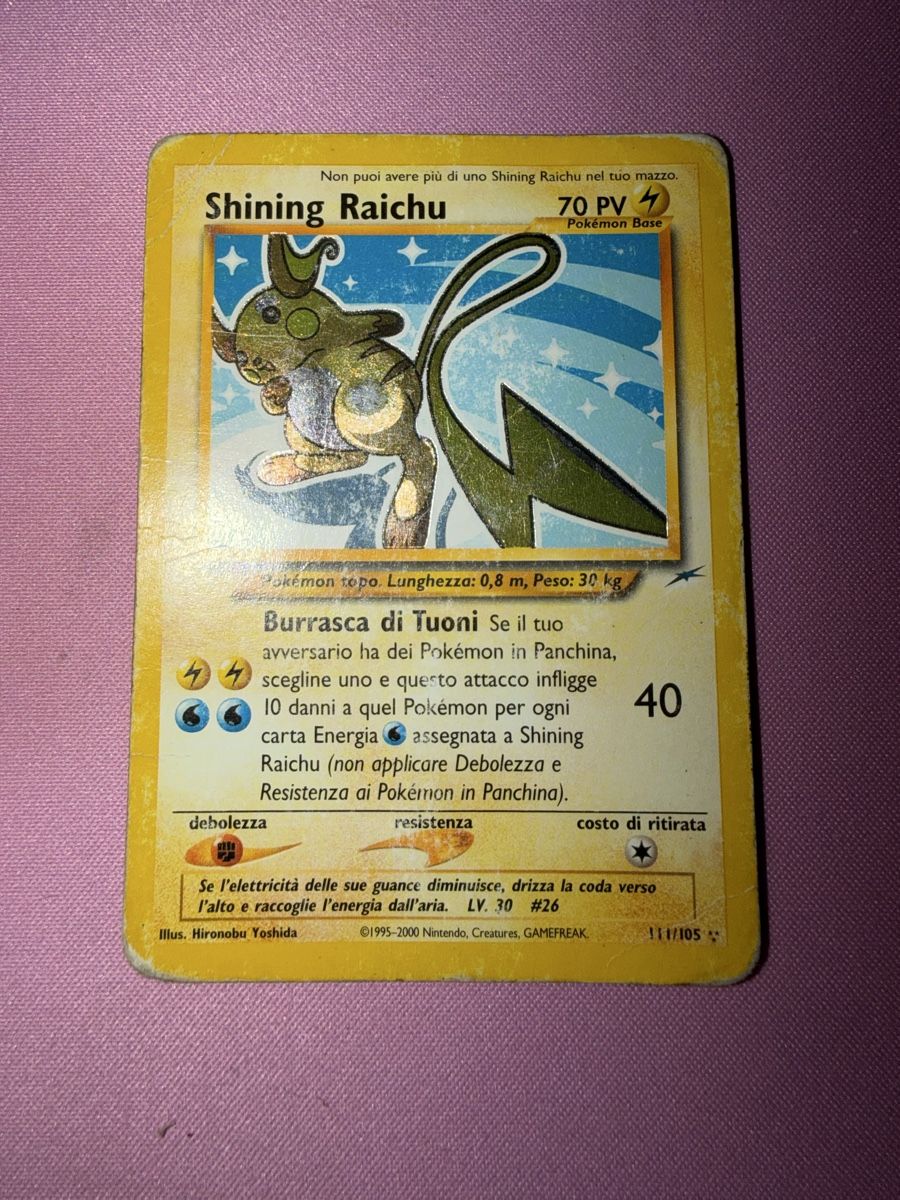 Pokémon Sammelbilder & Trading cards: Shining raichu POOR  – Neu (gemäss Beschreibung) aus Lugano von NexusTCG