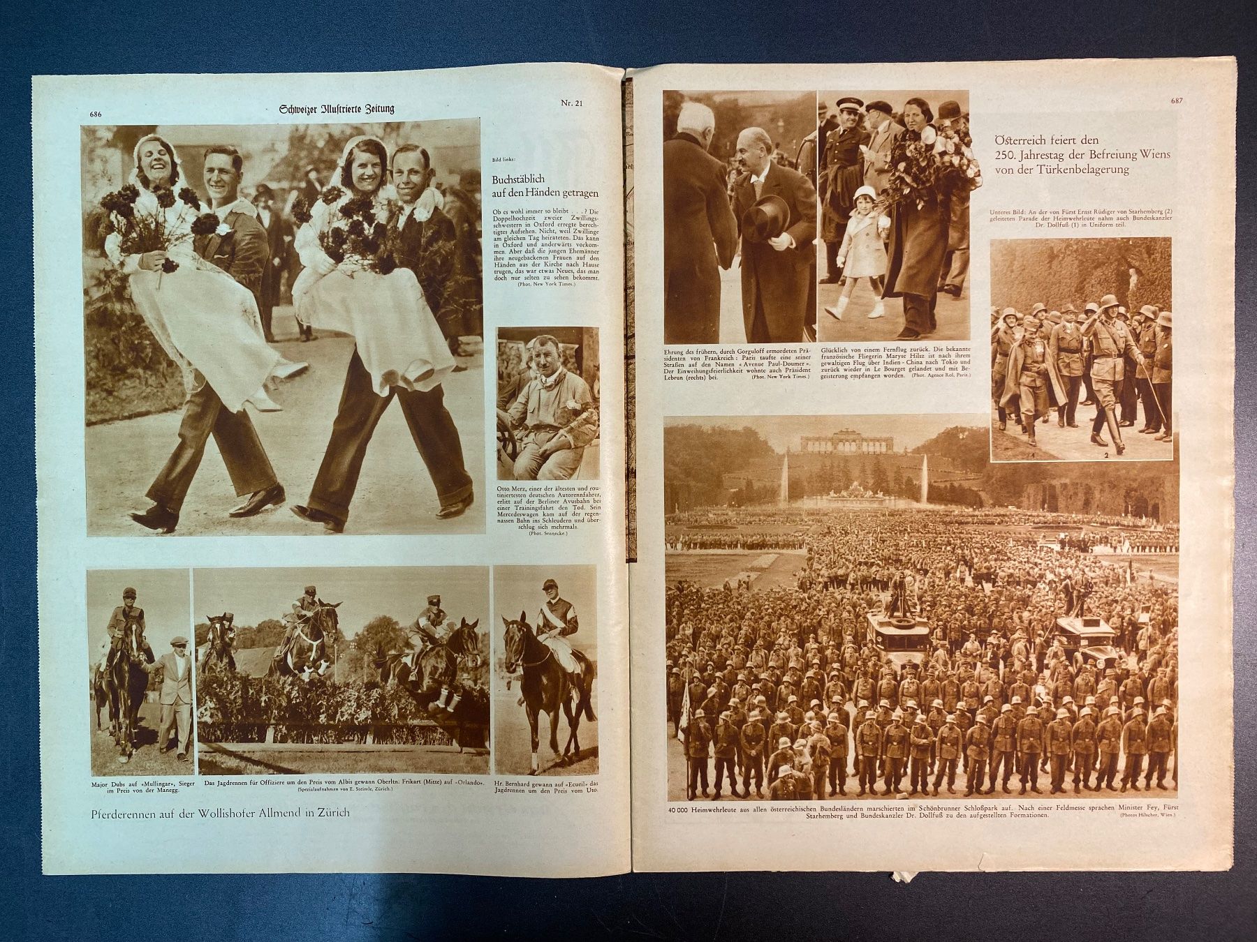 Riviste & Magazine: Zeitschrift Schweizer Illustrierte 1933 24. Mai Nr. 21 – Usato da Oberägeri venduto da Nussbi6 1
