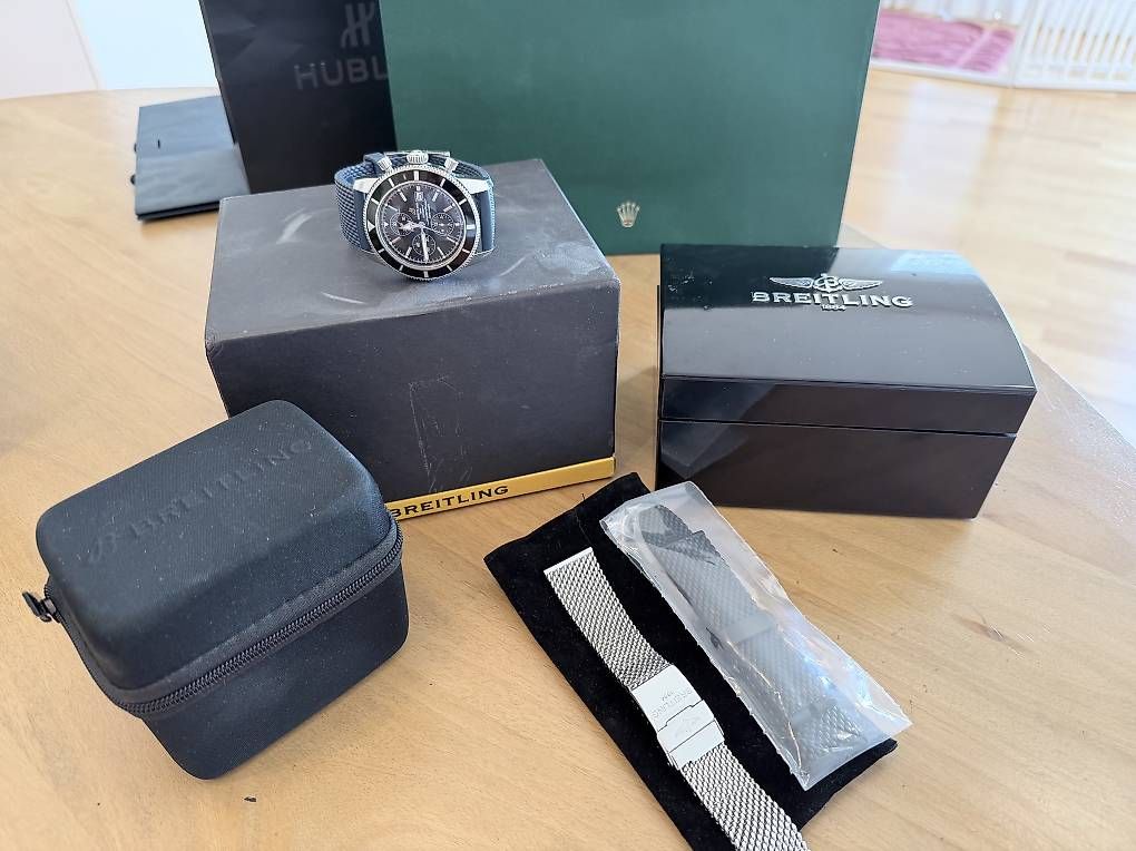 Orologi: Breitling Superocean Héritage Chronograph 46 selten Fullset  – Usato da Zumikon venduto da Marin1986 2