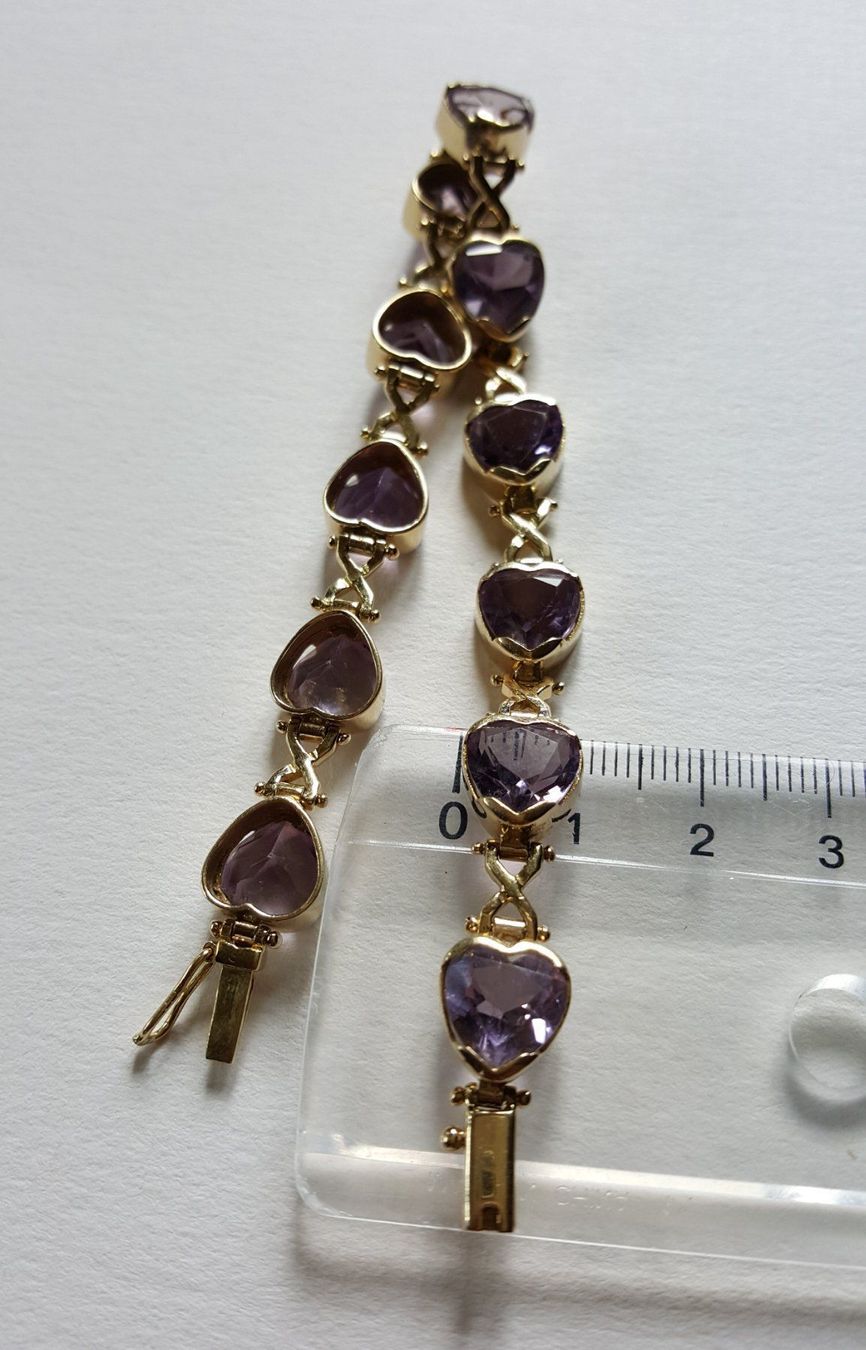 Armbänder & -reifen: Massiv 585 Gold Armband Mit Amethyst – Gebraucht aus Wald ZH von Aniade 2
