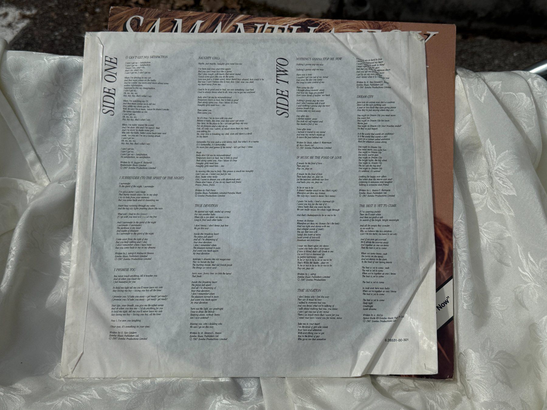 Dischi in vinile: Samantha Fox  - 33-rpm-Schallplatte – Usato da Vacallo venduto da cri_229f 3