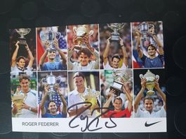 Roger Federer - handsignierte alte  Nike Autogrammkarte