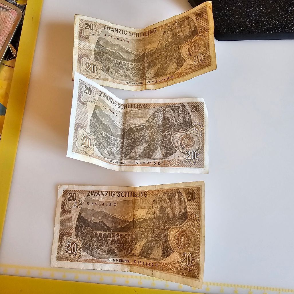 Banconote: ÖSTERREICHISCHE SCHILLING 3 STK. 20 SCHILLING – Usato da Dintikon venduto da bonita099 1