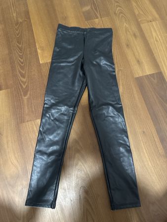Schwarze gefuttert Leggings H&M, Größe 134