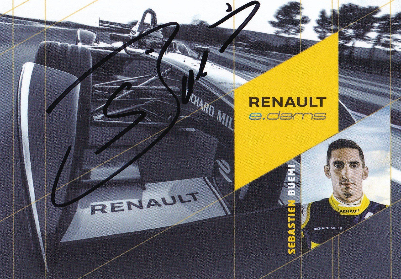 Autogramme: Orginal Autogrammkarte/ Buemi Fe 2015 – Gebraucht aus Grabs von Sauber60