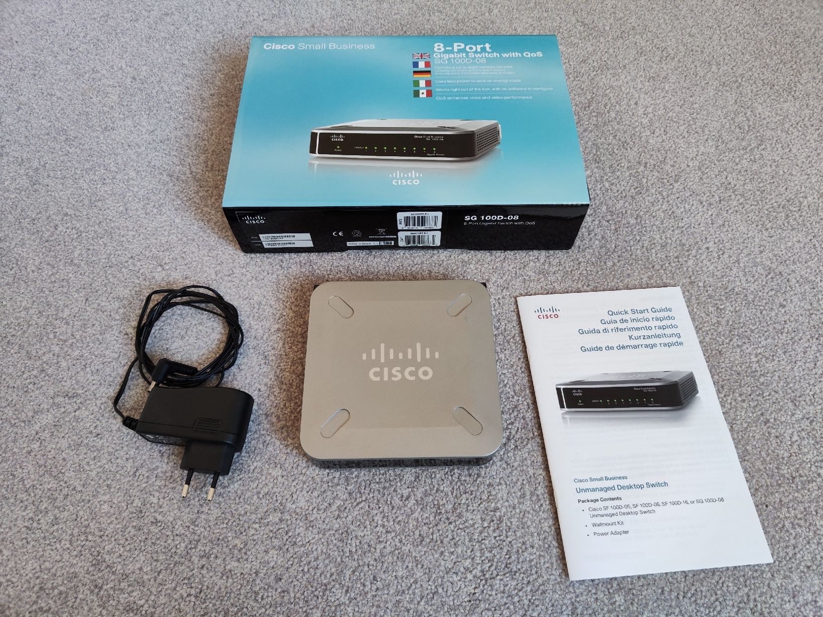 Cisco Hub & Switch: Cisco 8-Port Switch SG 100D-08 – Usato da Neftenbach venduto da Froeschl1