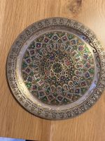 Ägyptischer Kupferteller handgemacht 20 cm Deko