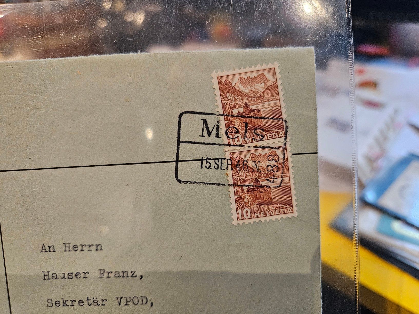Tutti i francobolli: Bahnstempel Mels 1946 ab 3.-- – Usato da Buttikon SZ venduto da Marcelr 1