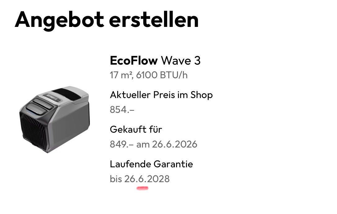 Ecoflow Climatiseurs: EcoFlow Wave 3 – D'occasion à Kehrsatz par luna_44 7