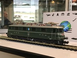 MINITRIX SBB Lok Ae 6/6, grün, SPUR N EIN PUFFER FEHLT