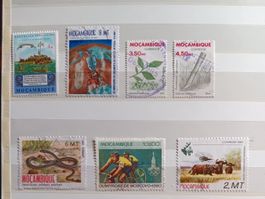 7 Briefmarken MOCAMBIQUE