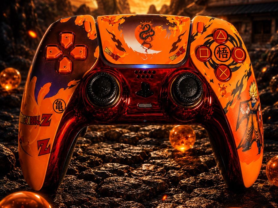Sony Controller: PS5 Controller Custom Dragon Ball – Hall Effect – Neu (gemäss Beschreibung) aus La punt-chamues-ch von Fcjcarvalho