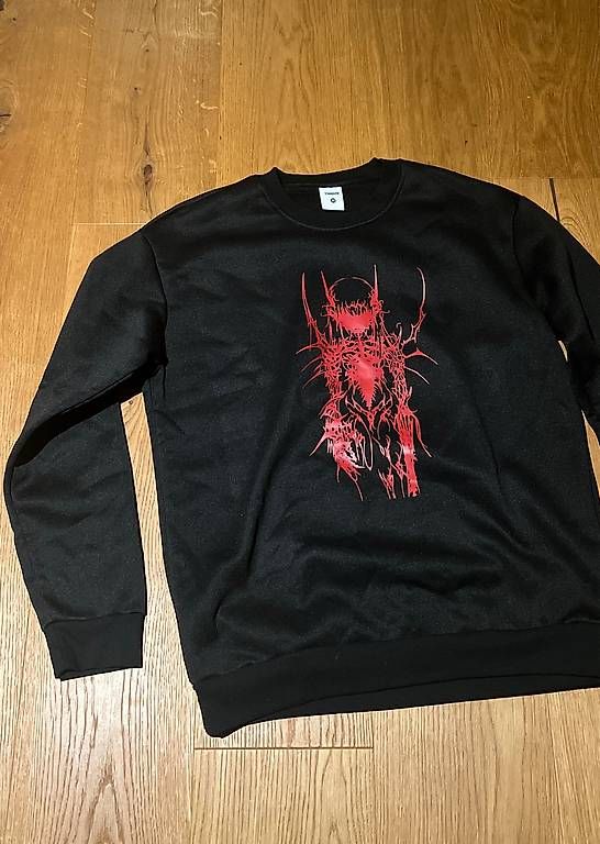 Pulls & Sweat-shirts: Schwarzes Sweatshirt mit rotem Print – Neuf avec emballage d'origine à Zürich par and_fwy7