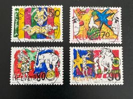 1992: Sonderpostmarken III, Zirkuswelt, Ersttag Vollstempel
