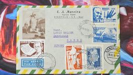 CL32 Enveloppe + Timbre Brasil 1958