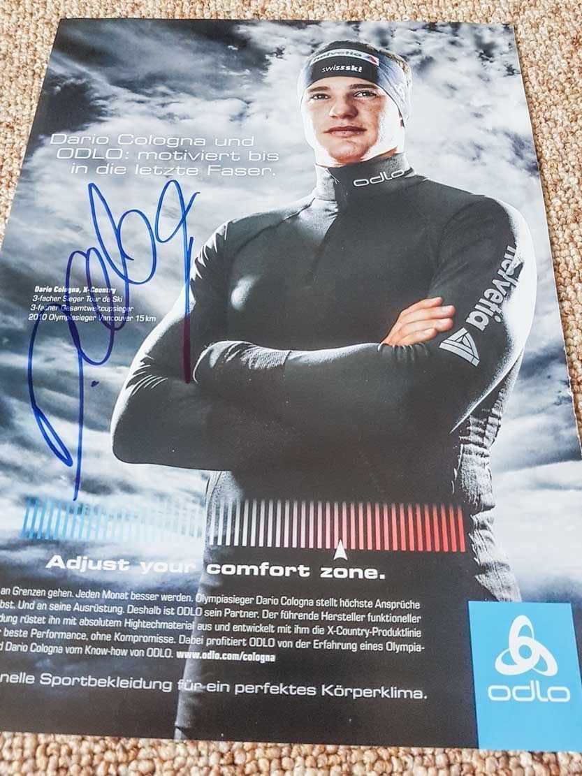 Autografi: Dario Cologna - Autogramm auf Bild – Usato da Kaisten venduto da Simpsons4