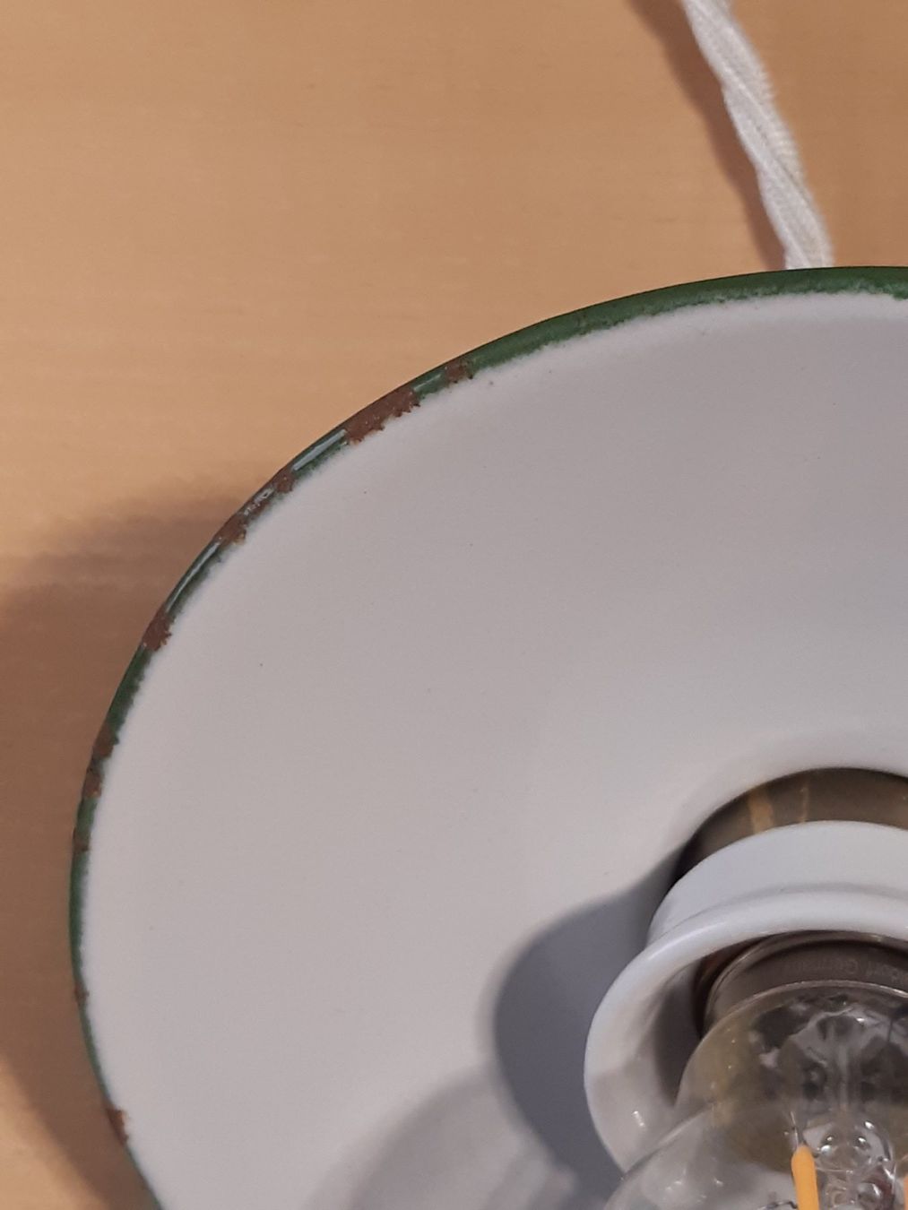 Lampade: Restaurierte Emaille Werkstattlampe – Usato da Winterthur venduto da lampenretter 3