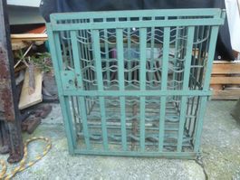 Weinkasten m. Türe Weingestell Weinregal Vintage Metall 50er