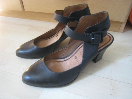 TAMARIS PUMPS Damen schwarz  Riemchen-Pumps Gr. 39 touch it