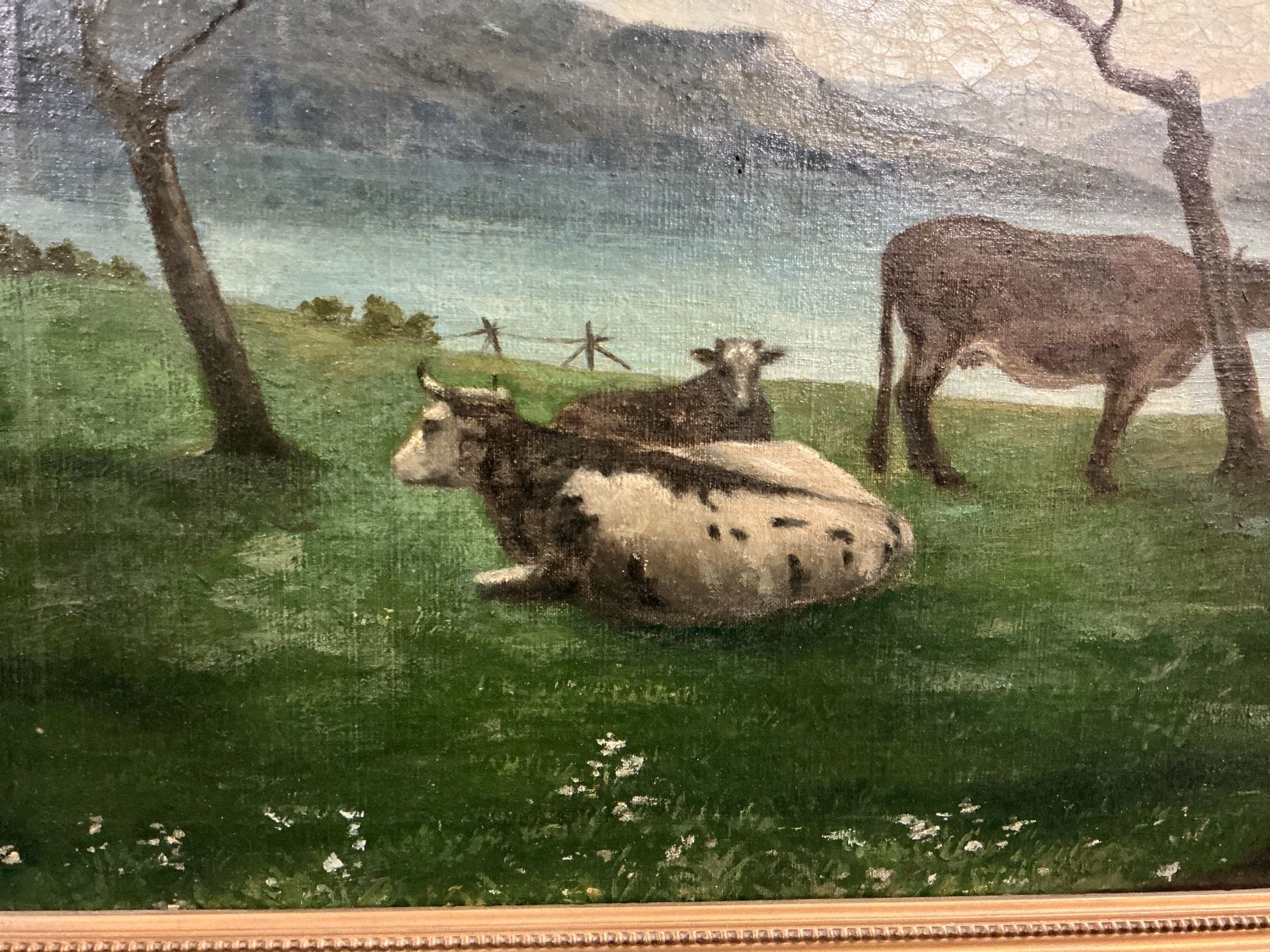 Dipinti: Antikes Ölbild mit Kühen – Usato da Bern venduto da vielerart 3