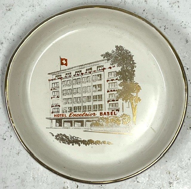 Teller: Werbe-Tellerli Hotel Excelsior Basel – Gebraucht aus Zürich von gigimai67