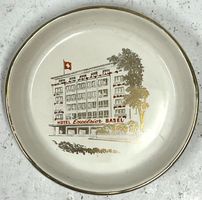Werbe-Tellerli Hotel Excelsior Basel