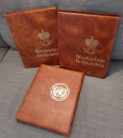 3 Briefmarkenalben, ü. 800 Viererblocks, Liechtenstein + UNO
