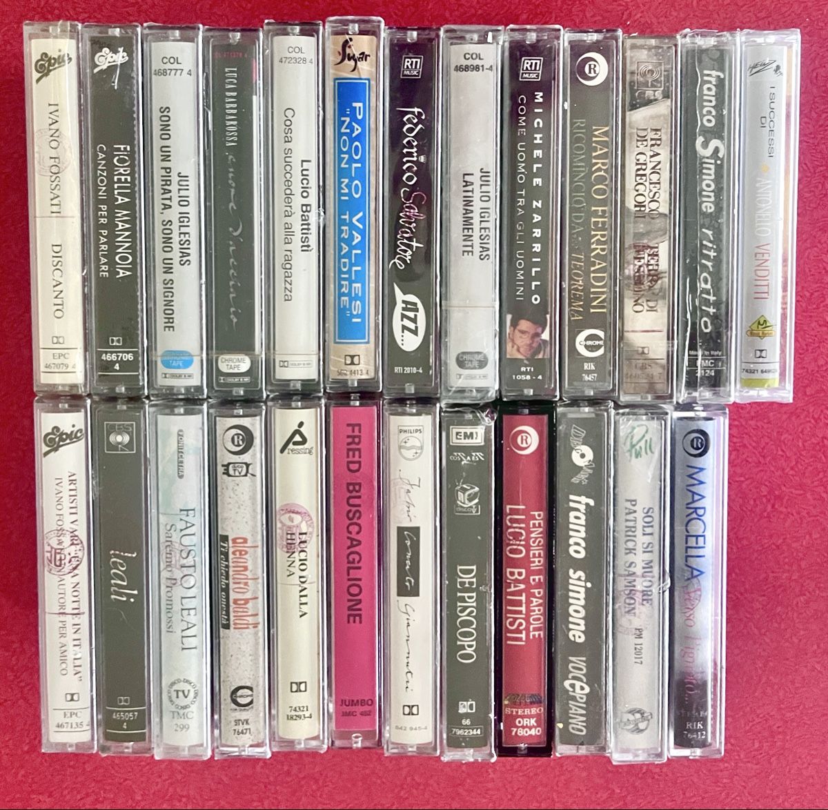 Kompaktkassetten: 25 ital. Musikkassetten NEU viele versiegelt ITALIANO – Neu und originalverpackt aus Wädenswil von Buddha8 1