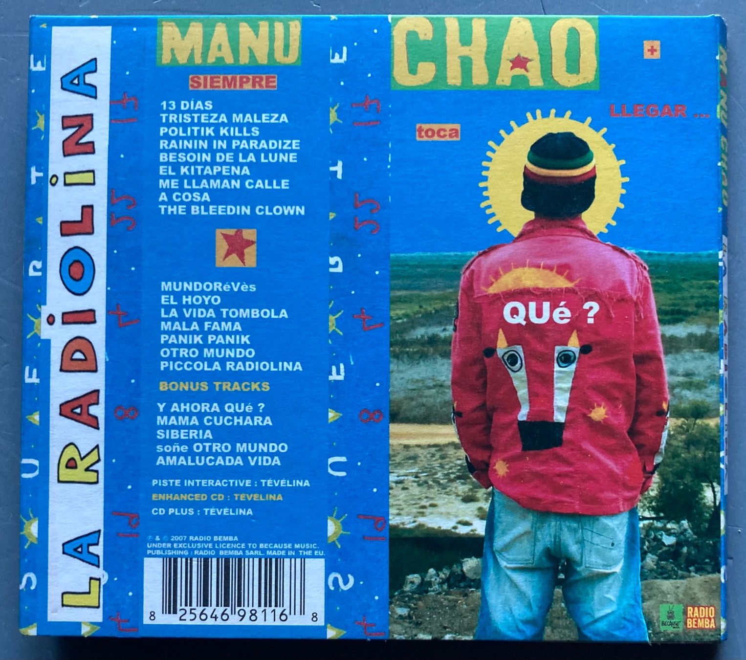 CDs: MANU CHAO - LA RADIOLINA – Gebraucht aus Poliez-Pittet von Newtown-Records 1