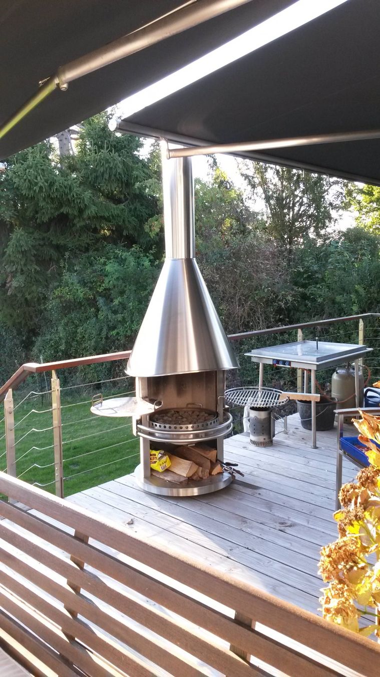Camini: Cheminée Edelstahl Grillkamin NIRO – Nuovo e nell'imballaggio originale da Au SG venduto da Selwie 9