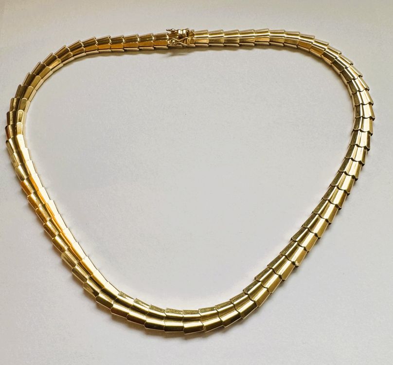 Elegante Vintage Gold Halskette, 750er Gold, Top Zustand! 2