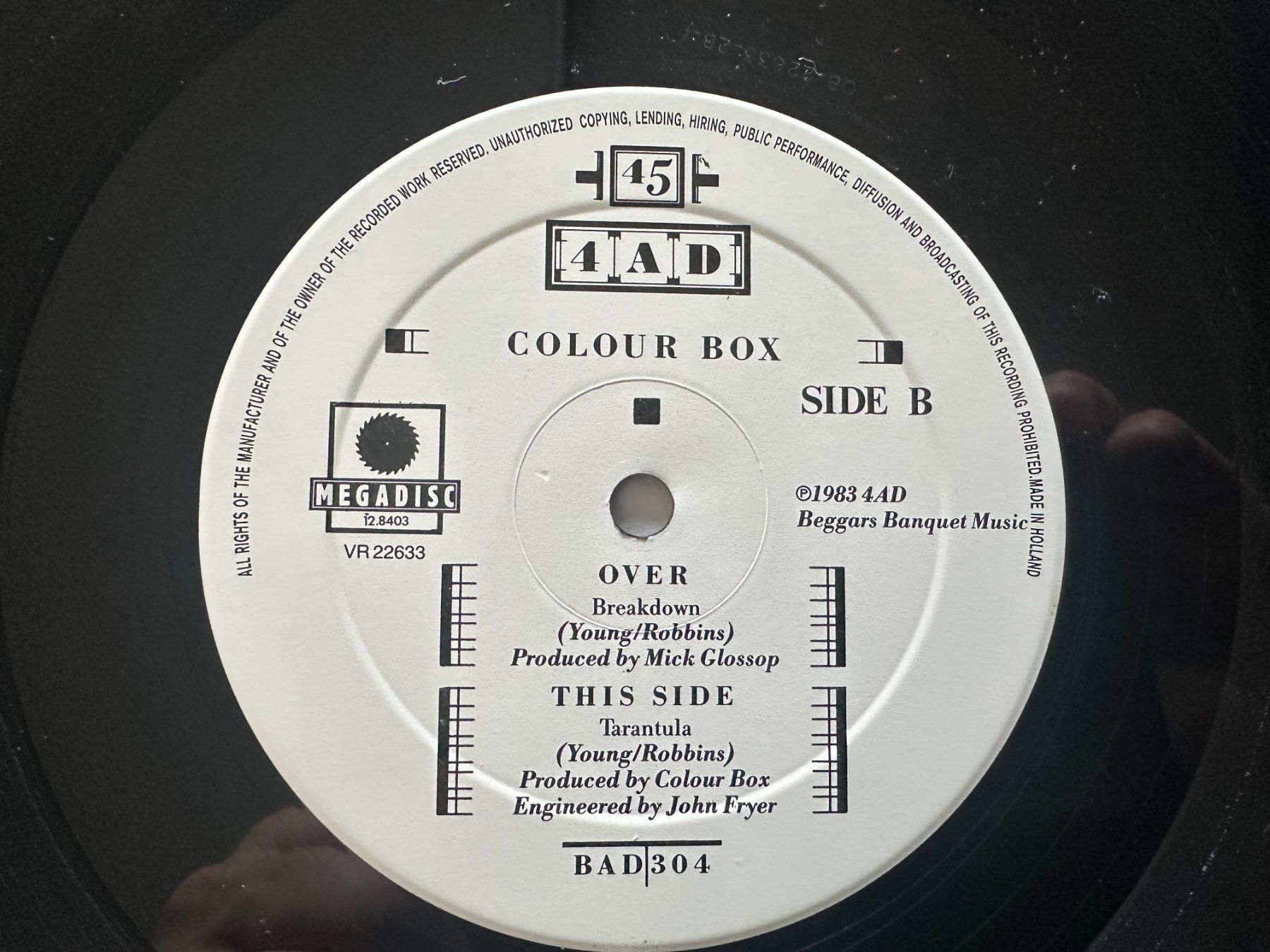 Dischi in vinile: COLOUR BOX 12 BREAKDOWN - 4AD RECORDS – Usato da Sion venduto da jaipur1401 2