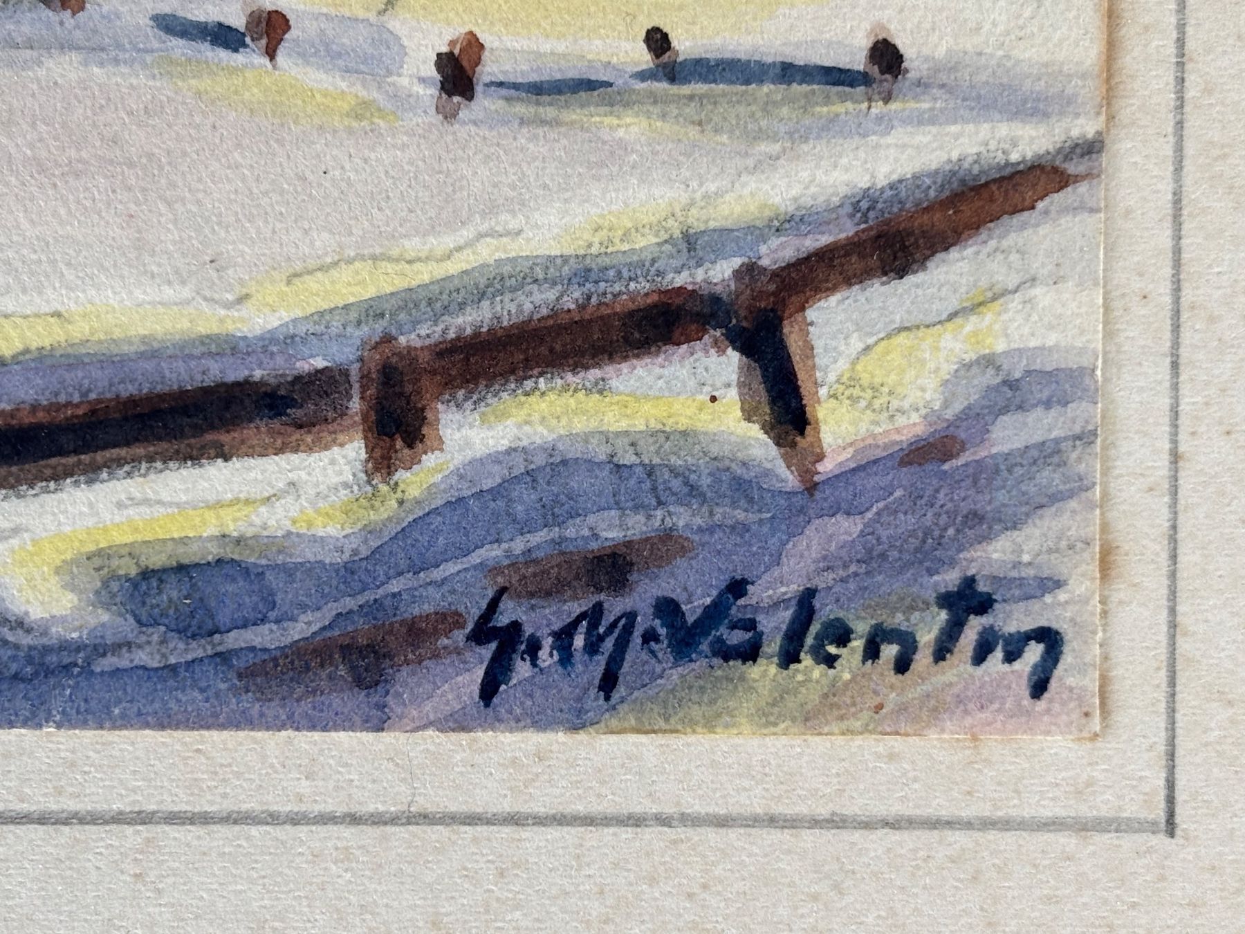 Dipinti: Aquarell von G. Müller-Valentin – Usato da Feldbach venduto da Olive1 5