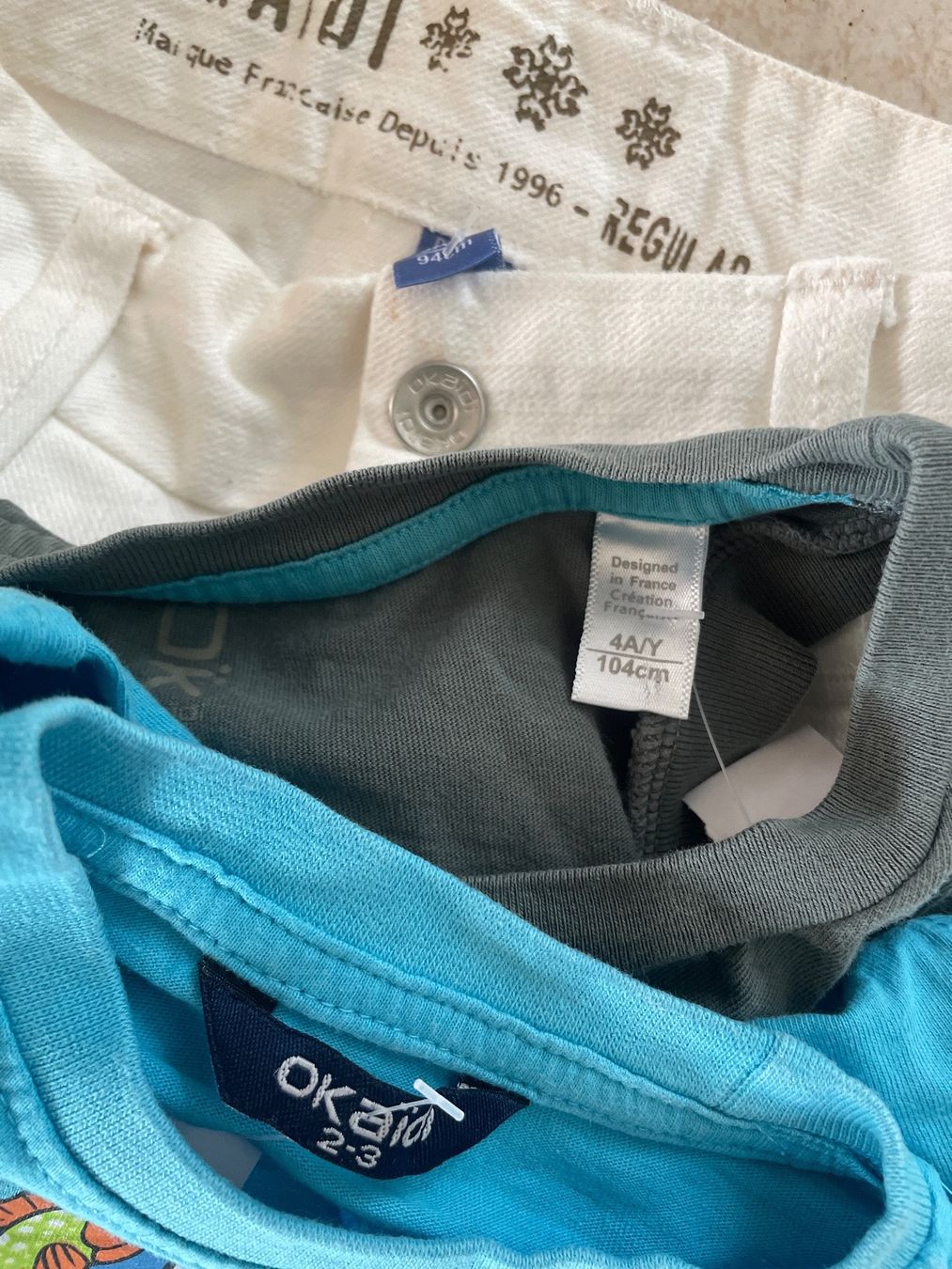 Okaidi Lotti & Set di vestiti: Cooles Okaidi Kleiderpaket Gr.98/104 – Usato da Obergerlafingen venduto da cabo4 3