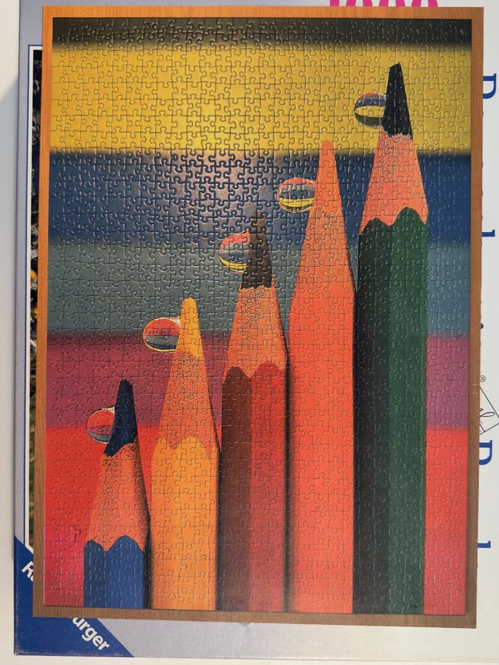 Puzzle: Puzzle. Farbstifte. 1000Teile – Usato da Dürnten venduto da RaschaKatz