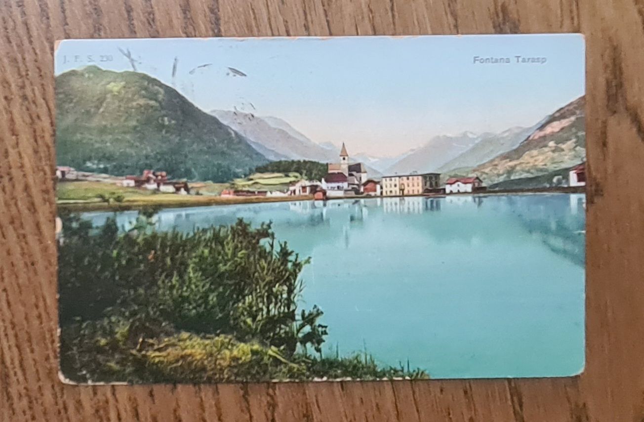 Cartoline postali: Fontane Tarasp 1909 – Usato da Ebikon venduto da Donar50