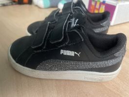 Puma Kinderschuhe, schwarz, Glitzer, Gr.23, Top!